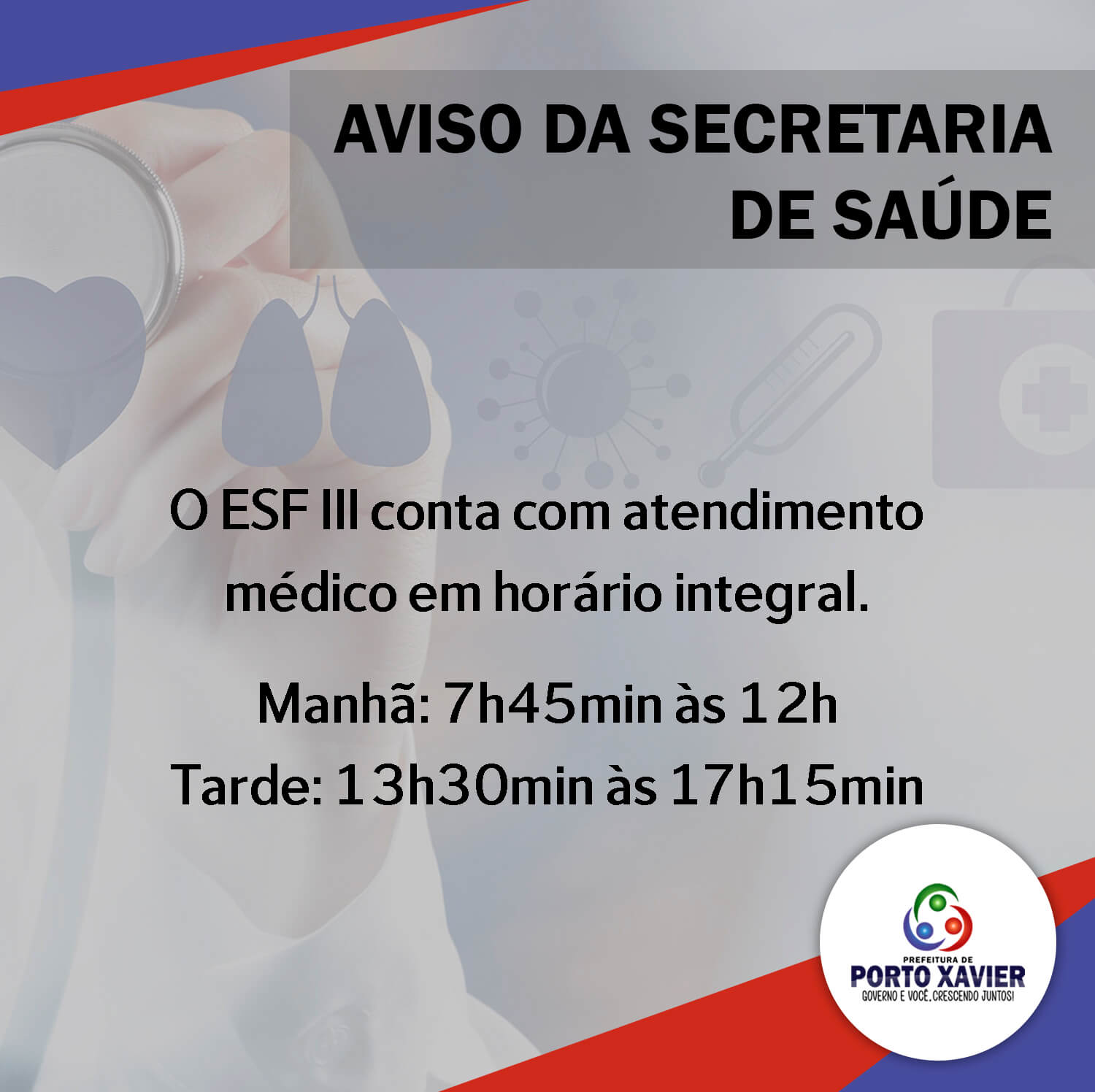 SECRETARIA DE SAÚDE INFORMA